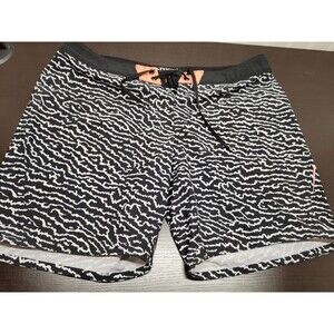 Fox Racing Women's Chargin Boardshorts Size 6 Small H2O Swim Shorts Black White